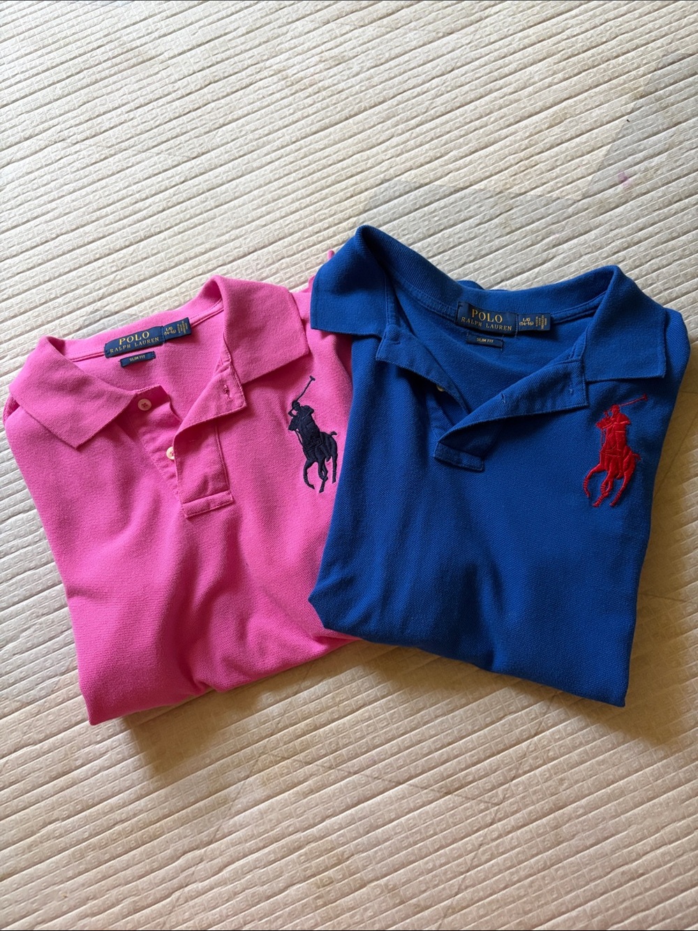 Polo by Ralph Lauren Kids Hot Pink & Royal Blue Polo Shirts